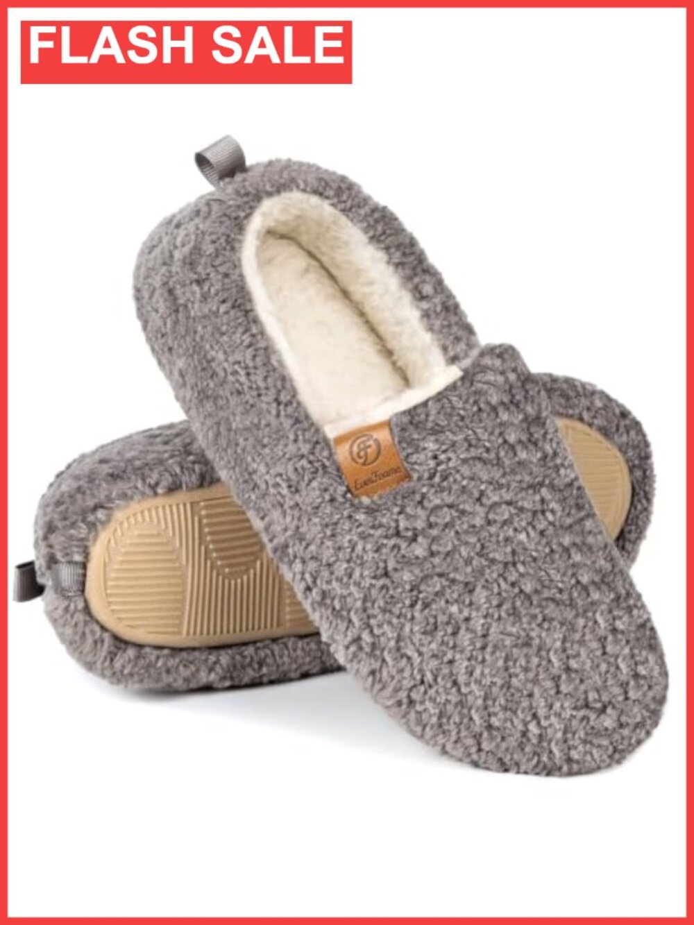 Women's Soft Curly Faux Wool Slippers Memory Foam Lightweight House Shoes